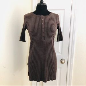 Worth New York | Dark Brown 1/2 Sleeve Dress Sz S